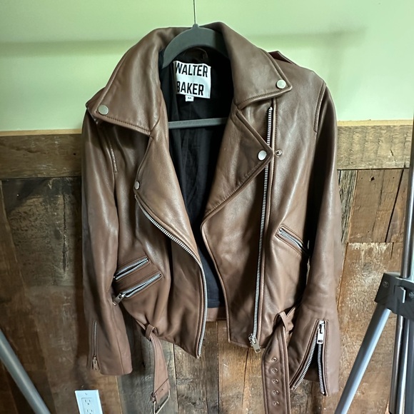 WALTEE BAKER 100% LEATHER JACKET - Picture 8 of 8